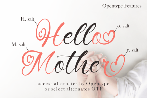 Hello Mother Font preview 2