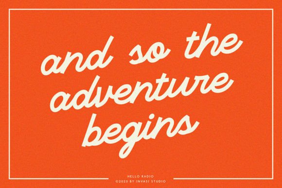 Hello Radio Font preview 4