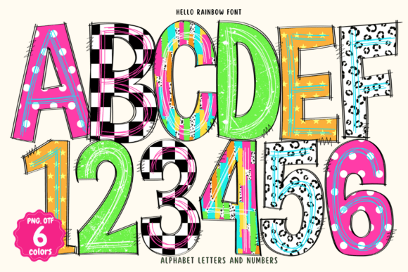 Hello Rainbow Font