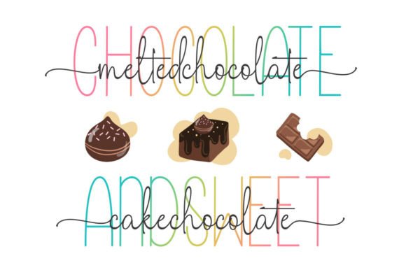 Hello Rainbow Duo Font preview 2