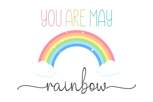 Hello Rainbow Duo Font preview 3