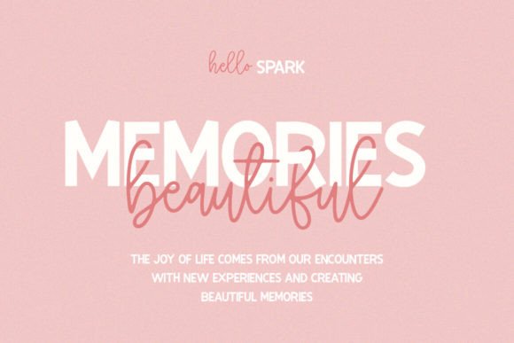 Hello Spark Duo Font preview 2
