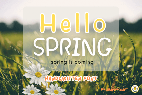 Hello Spring Font preview 3