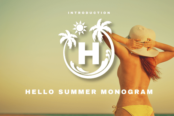 Hello Summer Monogram Font