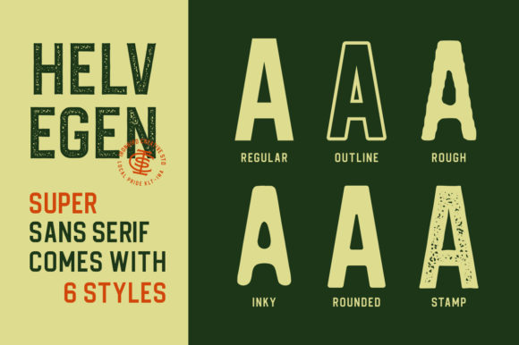 Helvegen Font preview 3