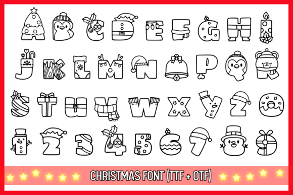Hello Xmas Font preview 2