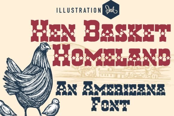 Hen Basket Homeland Font