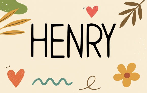Henry Font preview 2