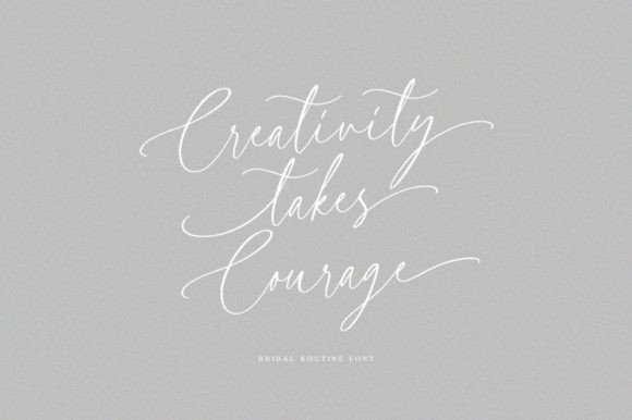 Bridal Routine Font preview 4