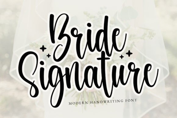 Bride Signature Font