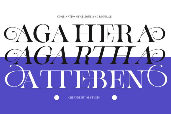 Aghetha Queen Font preview 3