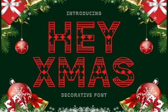 Hey Xmas Font preview 2