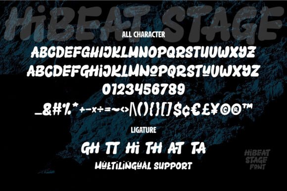 Hibeat Stage Font preview 2