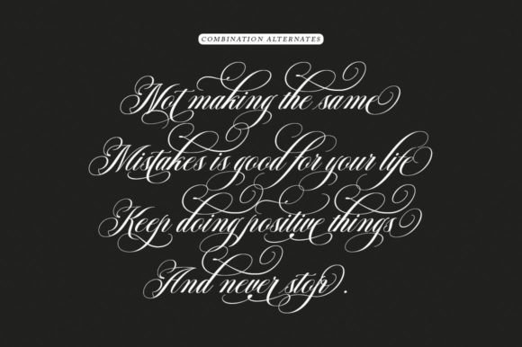 Bridgerton Font preview 3