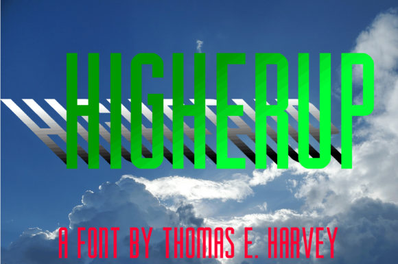 Higherup Font preview 3