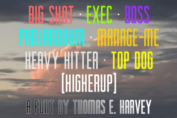 Higherup Font preview 4