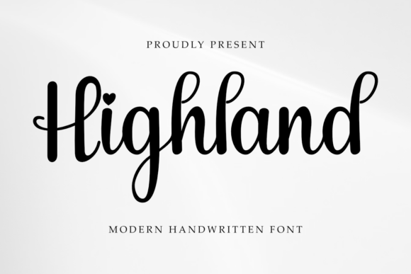 Highland Font preview 2