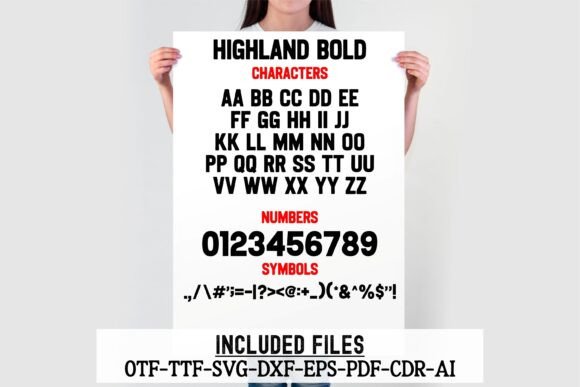 Highland Bundle Font preview 2
