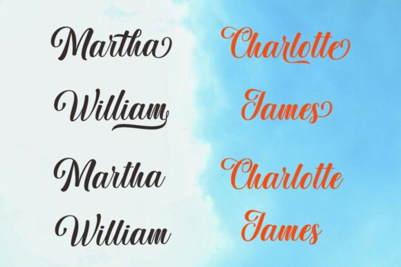 Aulora Script Font preview 3