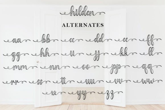 Hilden Outline Font preview 4
