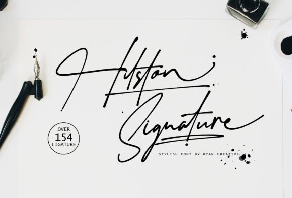 Hilston Signature Font