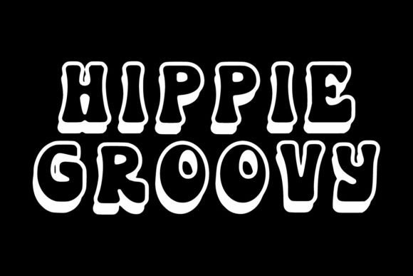 Hippie Groovy Font preview 2