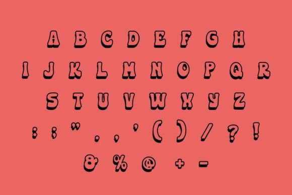 Hippie Groovy Font preview 4