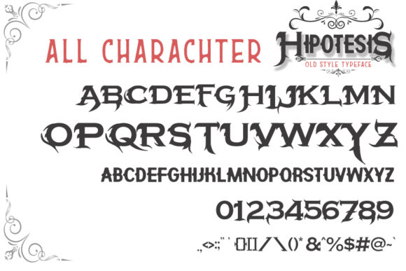 Hipotesis Font preview 4