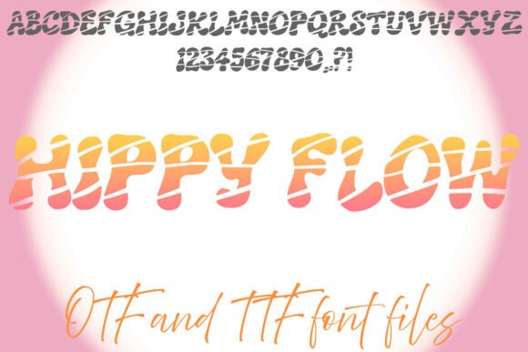 Hippy Flow Font preview 2