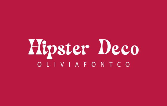 Hipster Deco Font preview 2