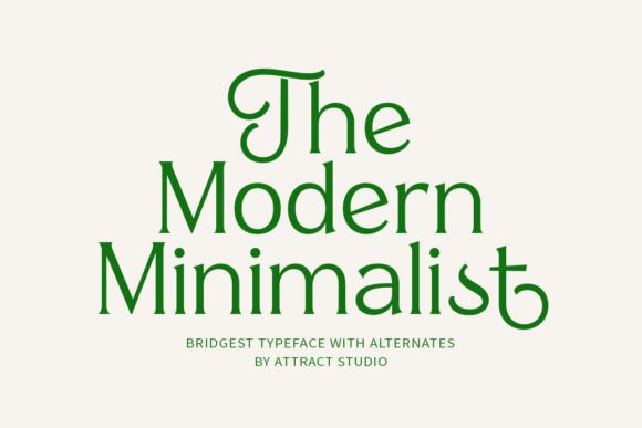 Bridgest Font preview 2