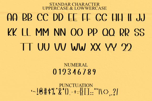History Handmade Font preview 3