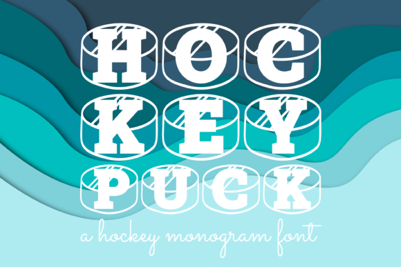 Hockey Puck Font preview 2