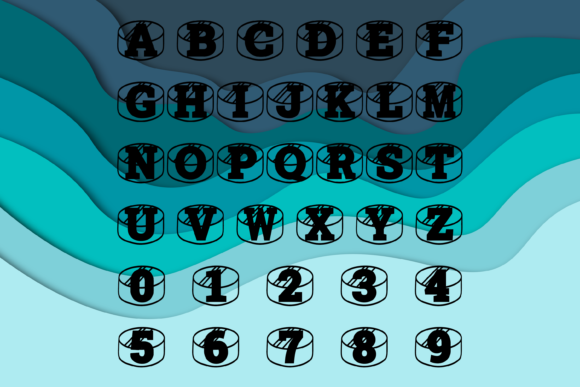 Hockey Puck Font preview 4