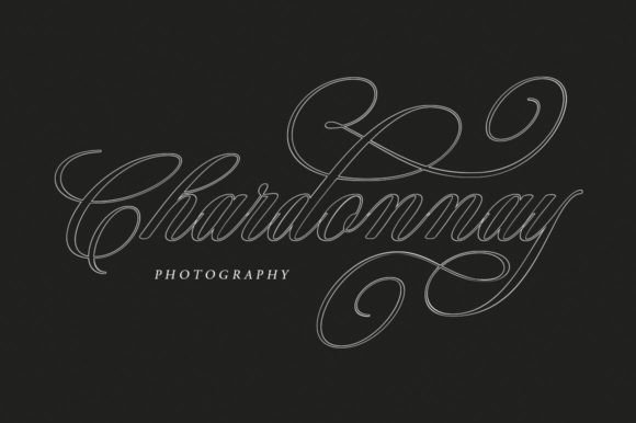Bridgerton Outline Font preview 4