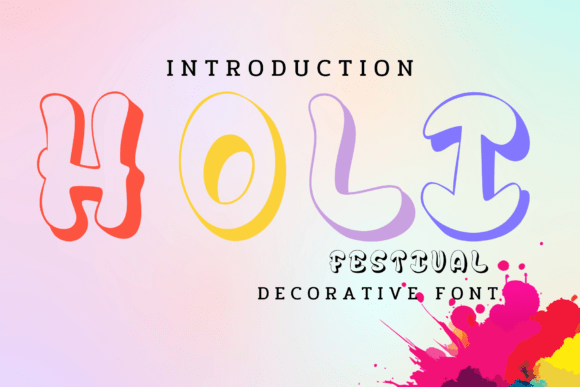 Holi Festival Font