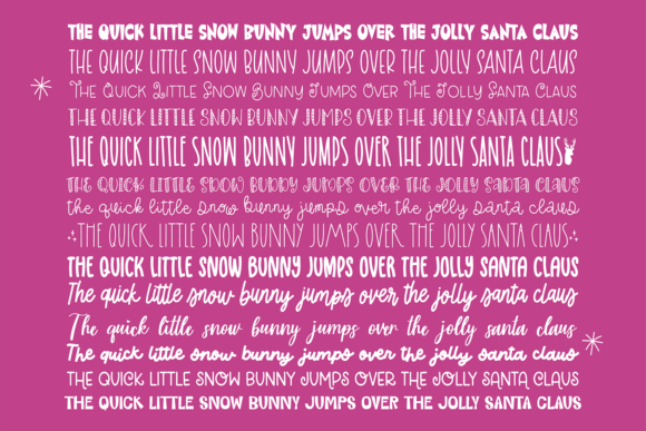 Holiday Magic Christmas Bundle Font preview 3