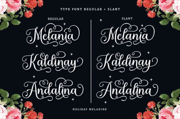 Holiday Meladine Font preview 2