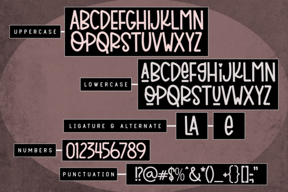 Holiday Planner Font preview 2