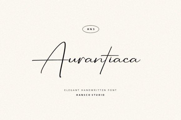 Aurantiaca Signature Font