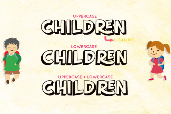 Hollow Letters Font preview 2