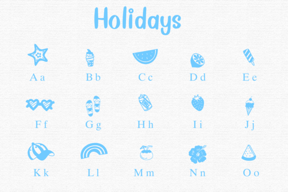 Holidays Font preview 2