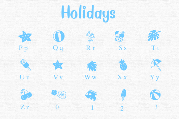 Holidays Font preview 3