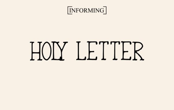 Holy Letter Font preview 2