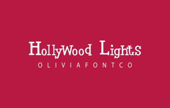 Hollywood Lights Font preview 2
