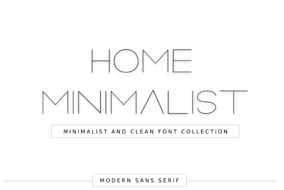 Home Minimalist Font