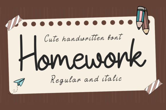 Homework Font