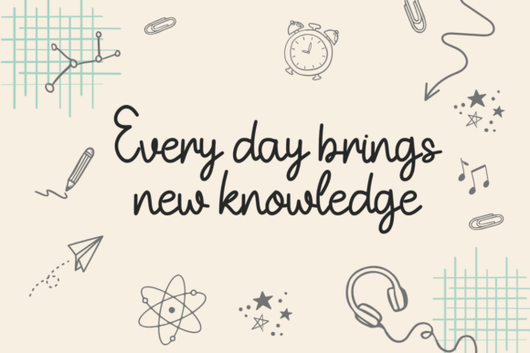 Homework Font preview 2