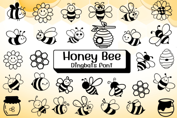 Honey Bee Font preview 2
