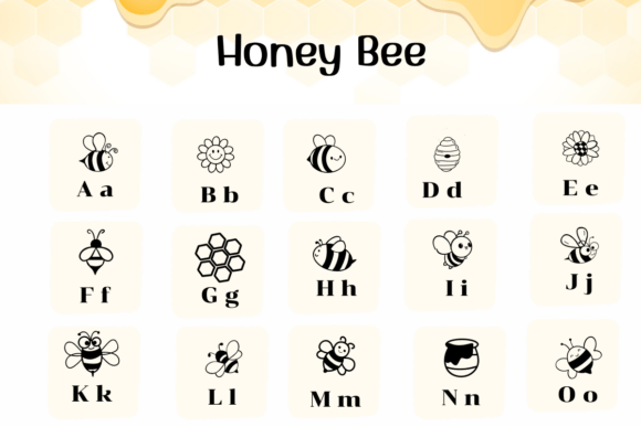 Honey Bee Font preview 4